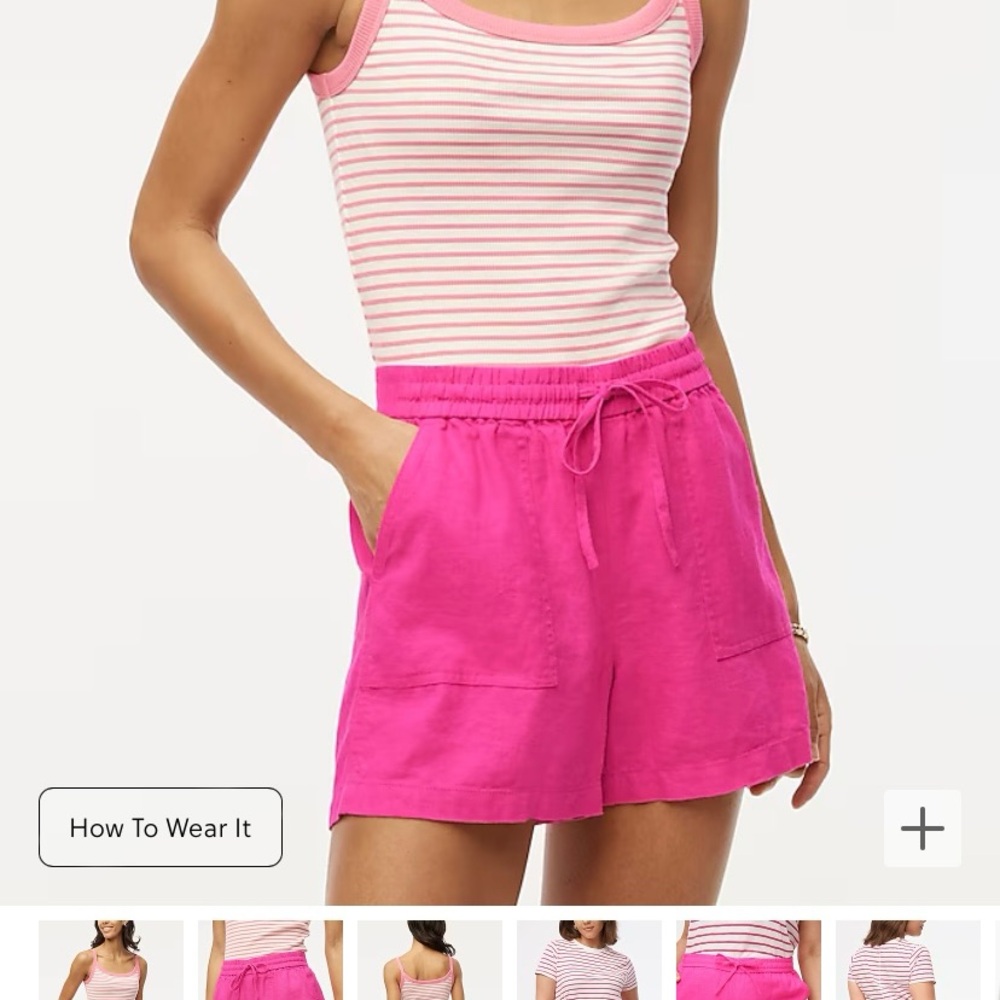 NWOT JCrew linen shorts